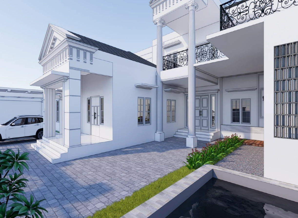 Proyek Pembangunan Rumah Klasik Modern Serang 2